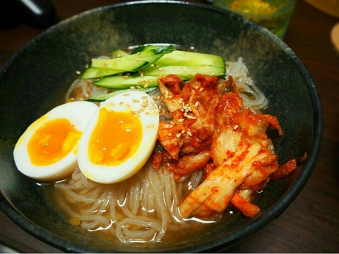 簡単！スープから作る本格冷麺^^